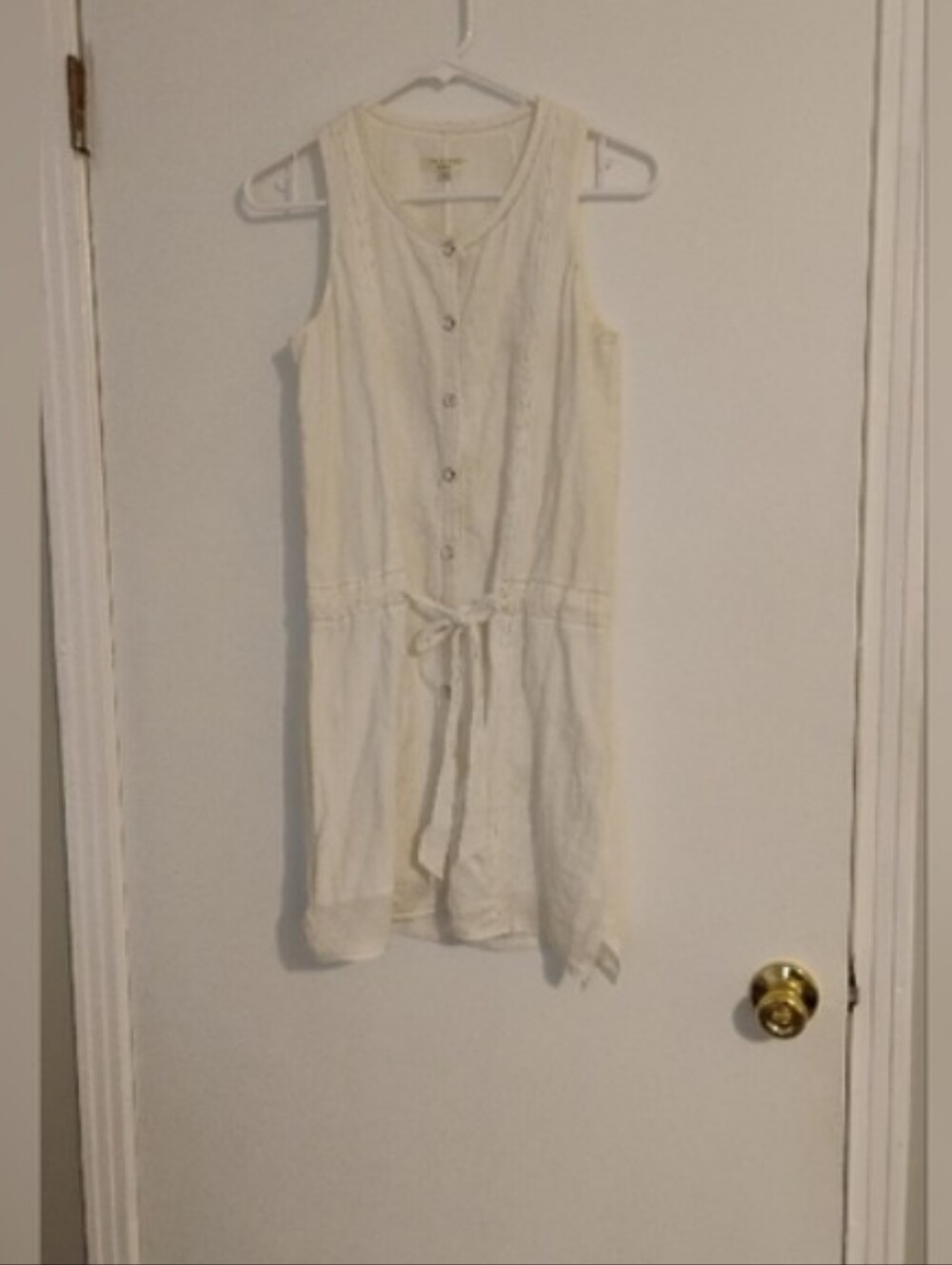 Rag & Bone Sleeveless Tie Waist Shirt Dress Sz 0